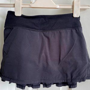 Ivivva Size 10 black tennis skirt